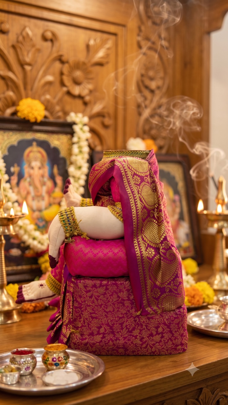 Ambal Idol — Pink Saree