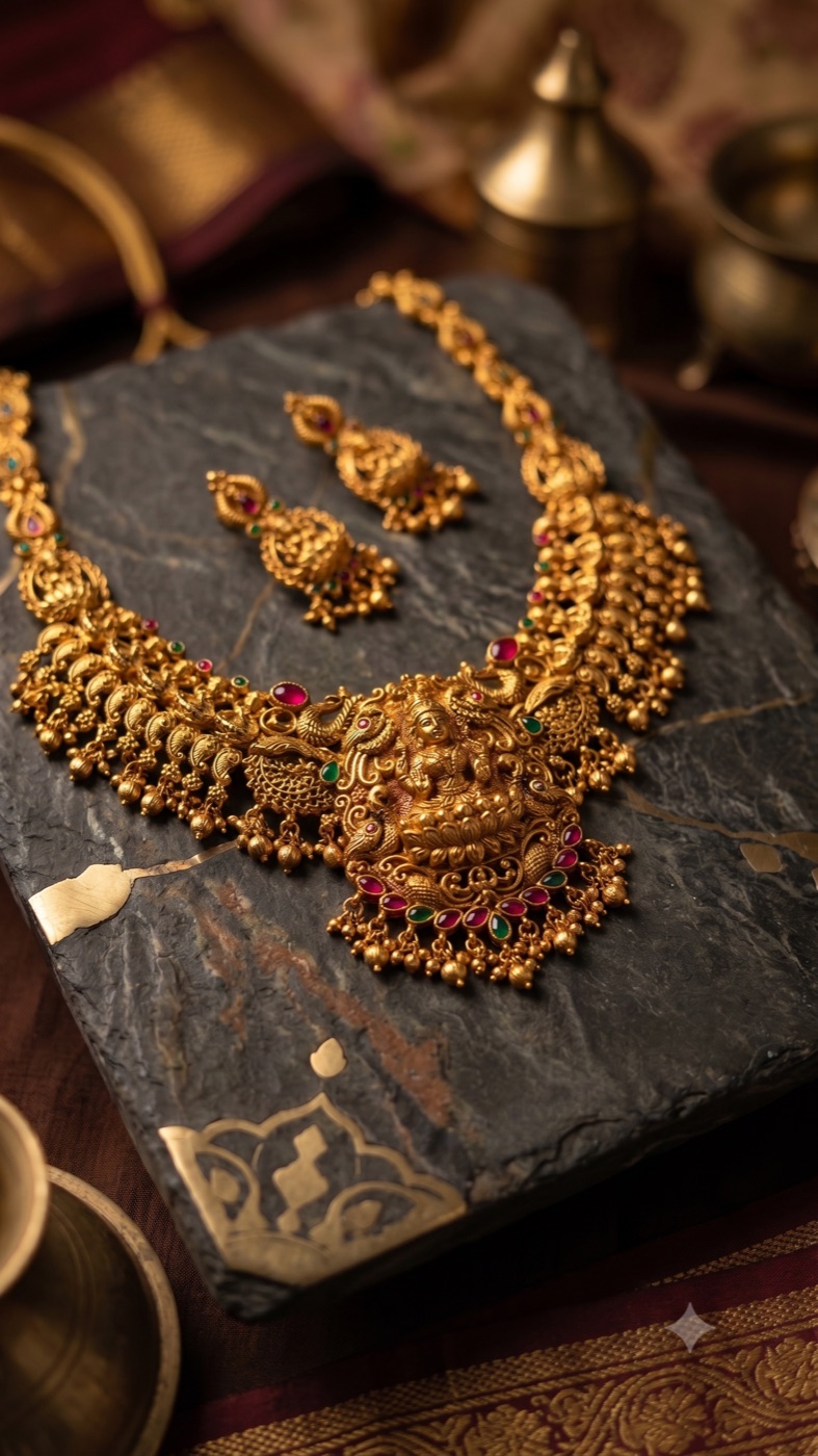 Lakshmi Heritage Temple Necklace